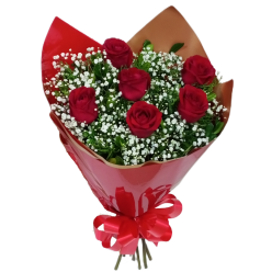 Buquê Clássico 6 Rosas❤️
